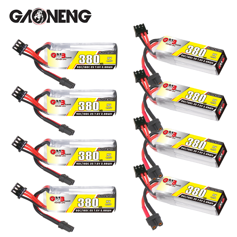 Drone Racing Battery - GNB 2S 7.6V 380mAh 90C/180C リポバッテリー