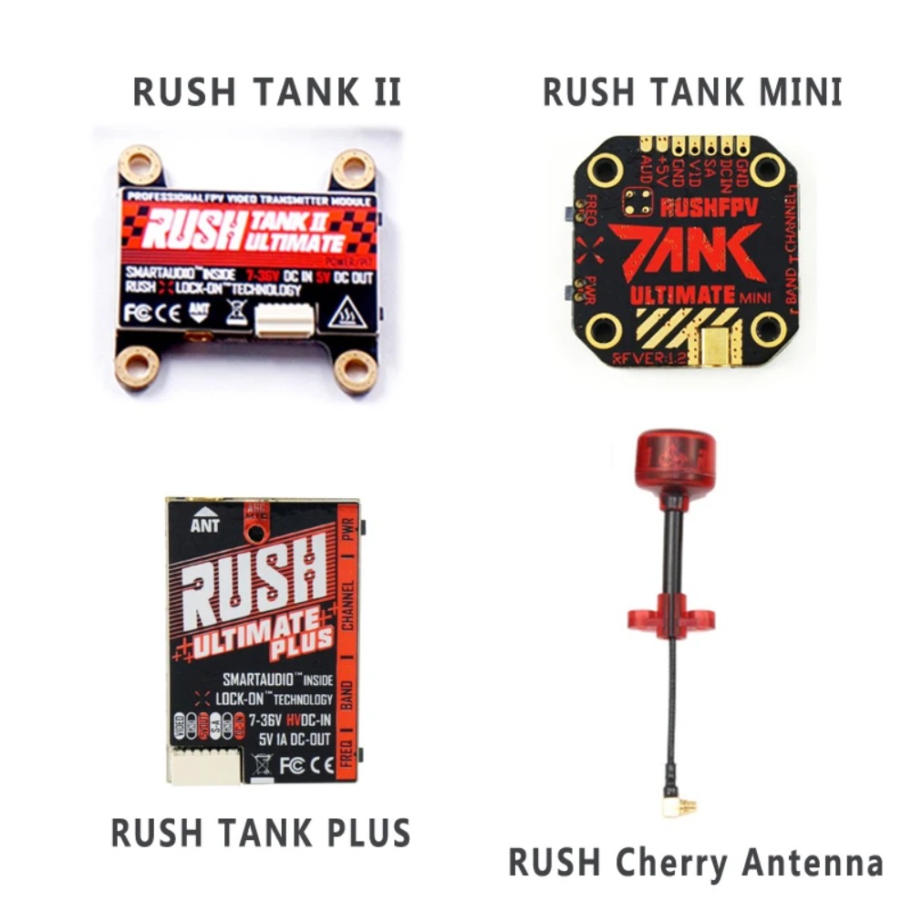 Drone Racing Transmitter - RUSH TANK Ultimate II/Mini/PLUS/solo VTX 5.8GHz