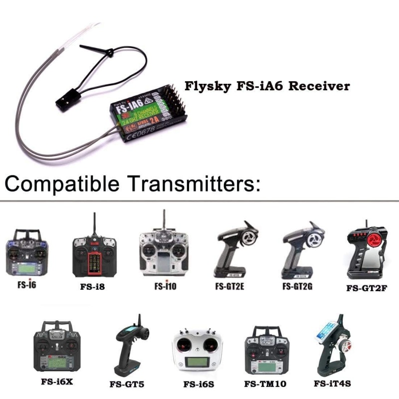 Flysky FS-IA6 レシーバー 6CH デュアルアン - Drone Racing Battery のレビューと価格