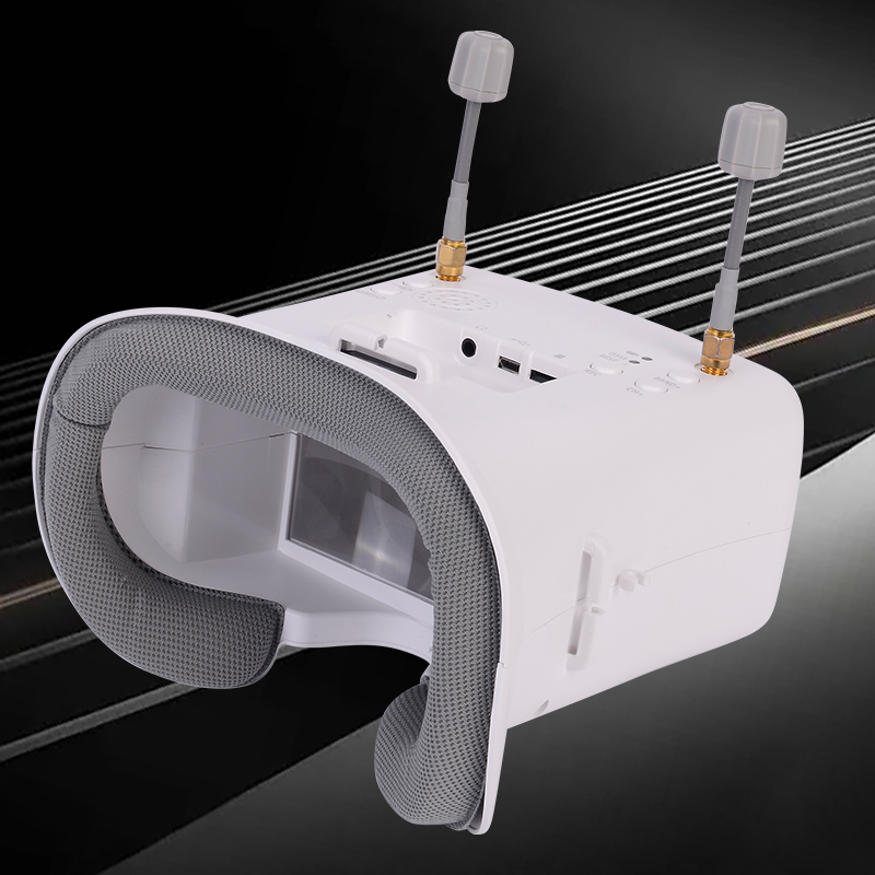 オリジナル008D PROホワイトFPVゴーグル（DVR搭載 - Drone Racing Receiver のレビューと価格