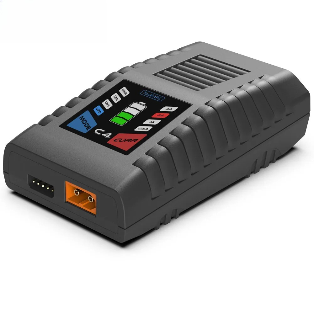 ToolkitRC C4充電器 50W 5A AC XT60 - Drone Racing Charger のレビューと価格