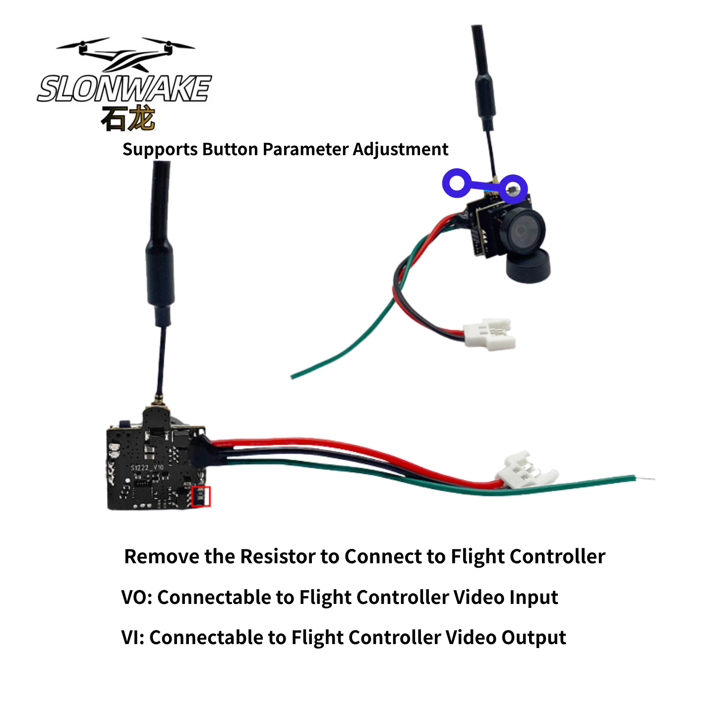 SLONWAKE 5.8G アナログビデオ伝送カメラ 200 - Drone Racing Frame のレビューと価格