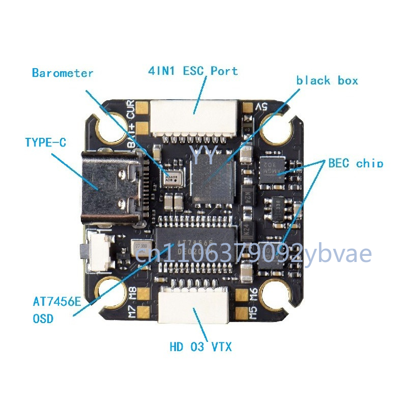 F405 V2 フライトコントローラーモジュール 2020M - Drone Racing Flight Controller のレビューと価格