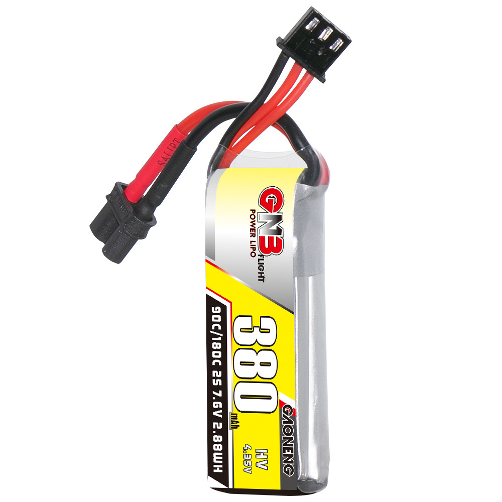GNB 2S 7.6V 380mAh 90C/180C リポ - Drone Racing Battery のレビューと価格