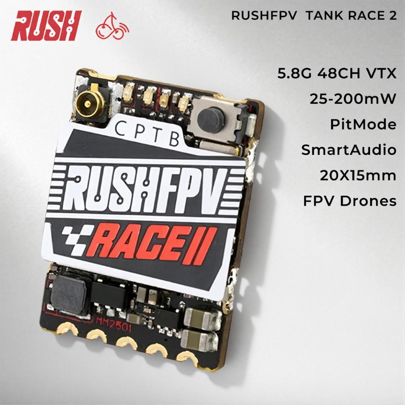 RushFPV 5.8GHz FPV VTX 48CH 25 - Drone Racing Vtx のレビューと価格
