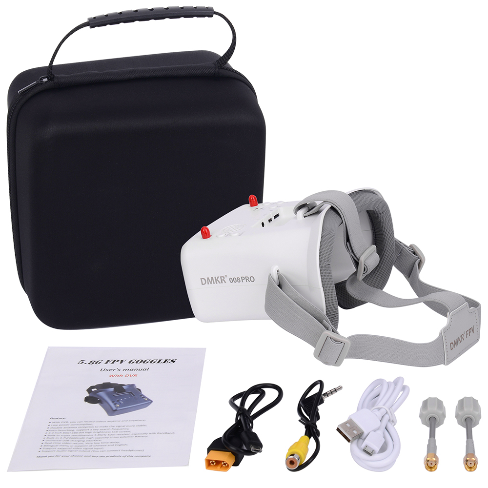 9IMOD 5.8G FPV VRゴーグル 008D 008 - Drone Racing Goggles のレビューと価格