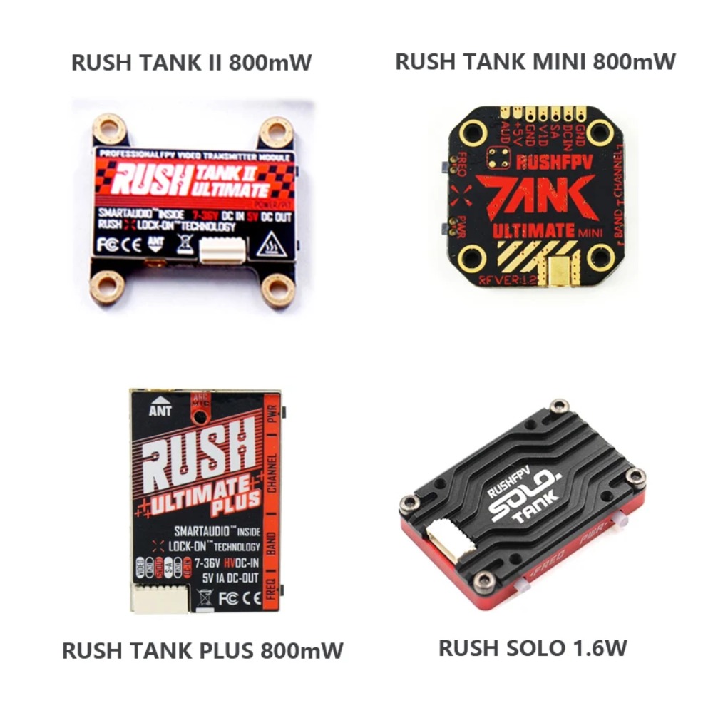 RUSH TANK Ultimate II/Mini/PLU - Drone Racing Transmitter のレビューと価格