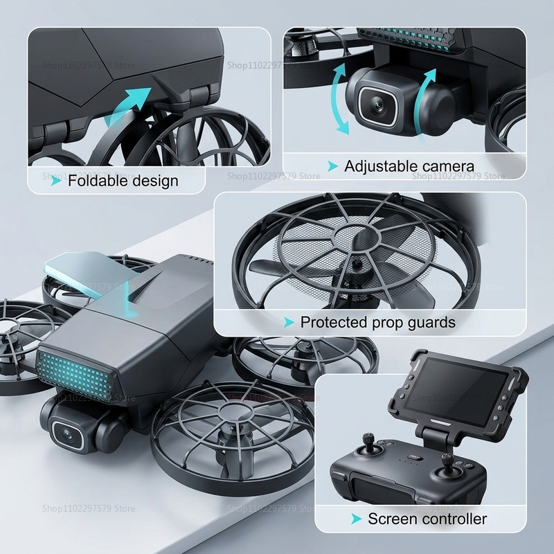 新型ドローン M8 GPS 8K プロフェッショナルHD 3 - Drone Racing Camera のレビューと価格