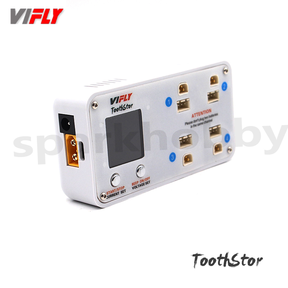 VIFLY ToothStor 4ポート2Sバランスチャージ - Drone Racing Charger のレビューと価格