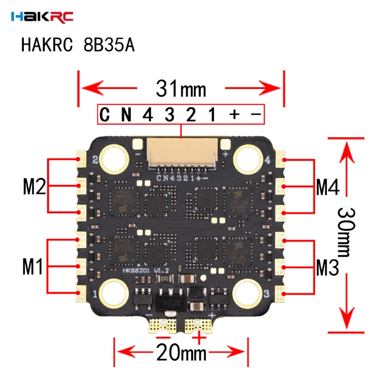 HAKRC F7220 V2 F7ミニフライトコントローラー - Drone Racing Esc のレビューと価格